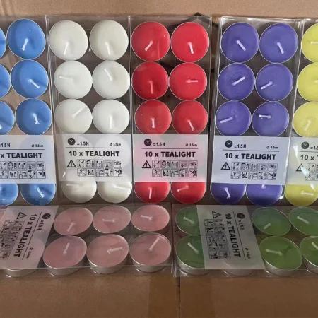 Caja de 10 PCS cera de té redonda cáscara de aluminio luz de ghee vela de luz larga vela de pintura de fuego velas de vacaciones domésticas al por mayor Caja de 10 PCS cera de té redonda cáscara de aluminio luz de ghee vela de luz larga vela de pintura de fuego velas de vacaciones domésticas al por mayor